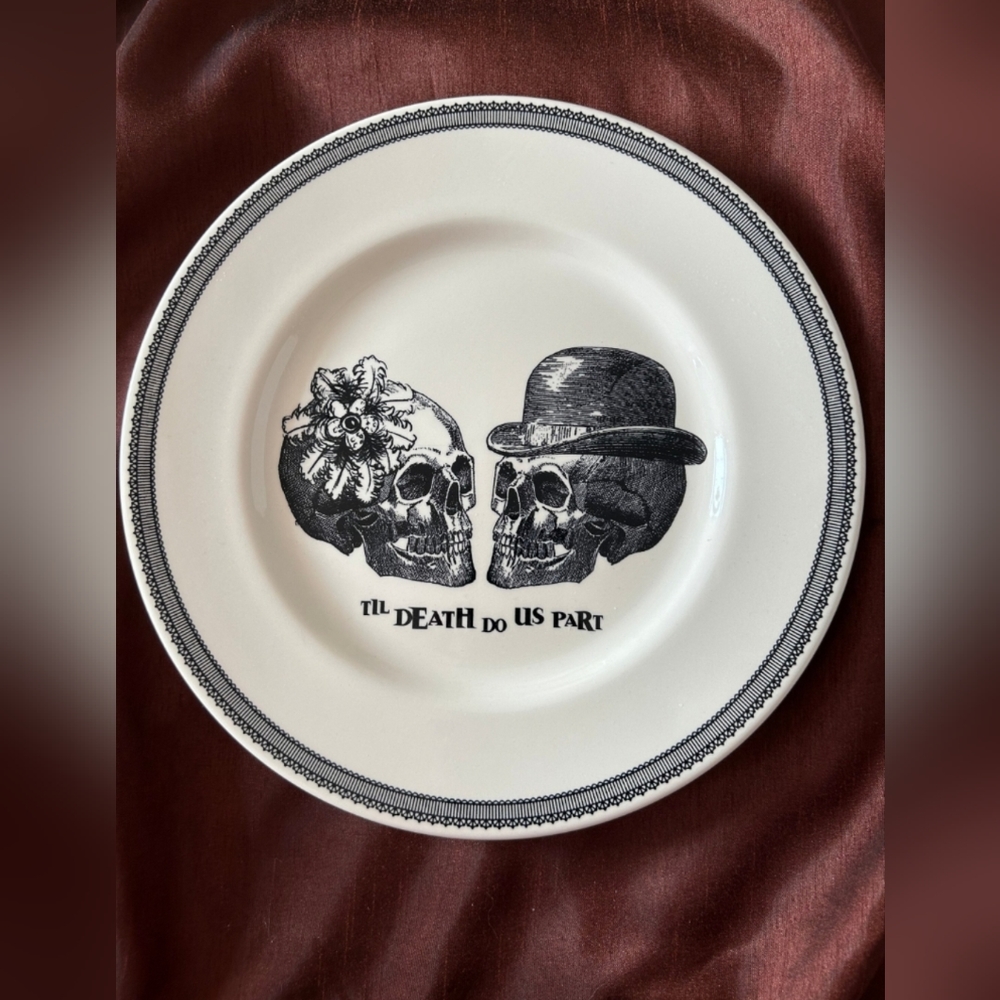 Till death do us part dinner plate - Picture 2 of 3